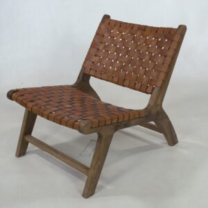 Woven Leather Chair