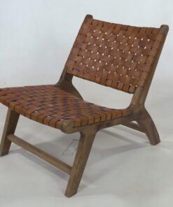 Woven Leather Chair