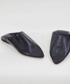 Alternative view of Handmade Moroccan Babouches │Black Traditional Leather Slippers