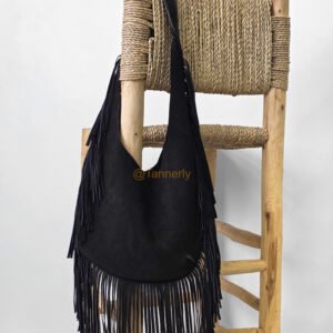 Suede Leather Fringe Bag
